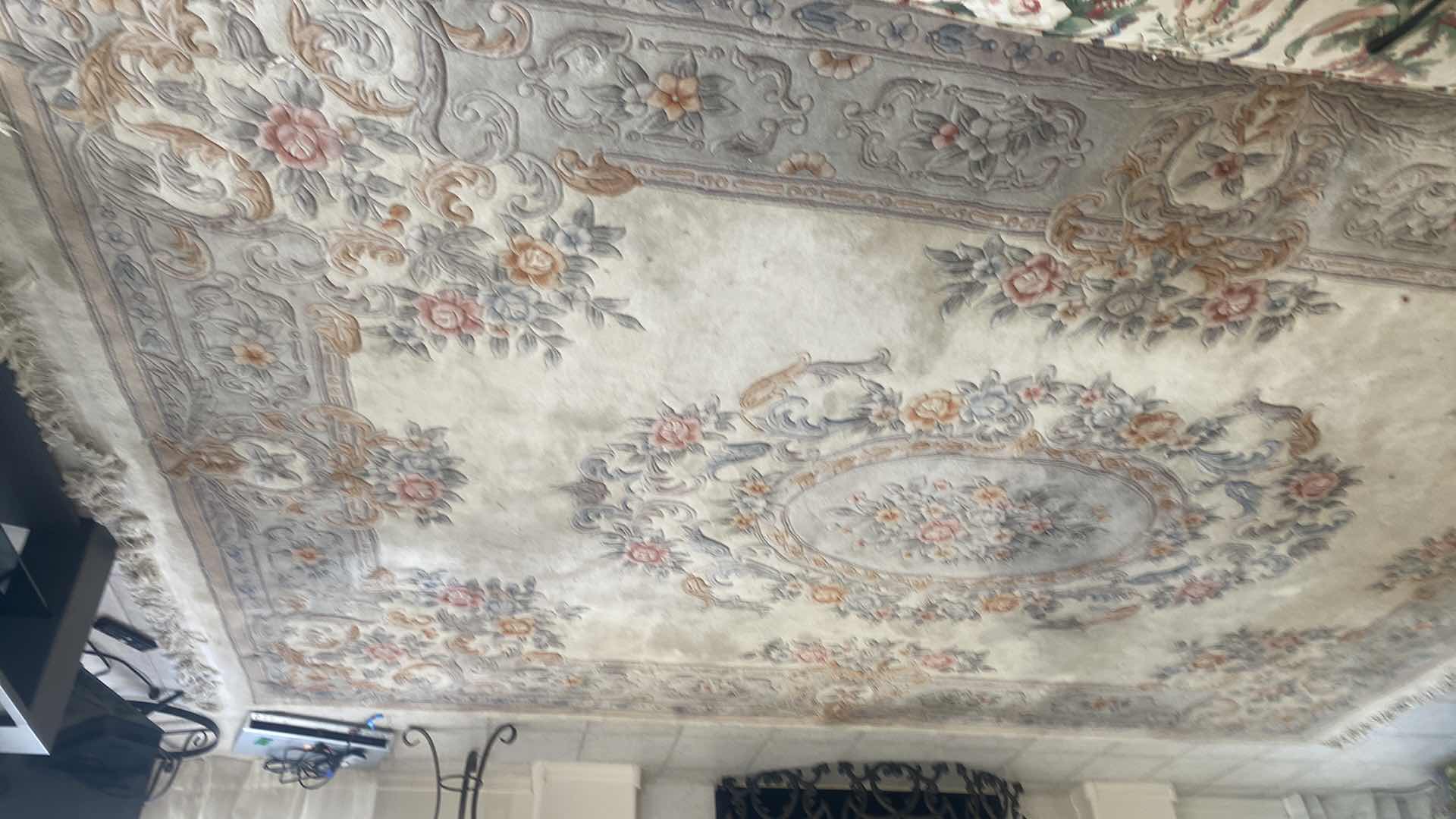 Photo 1 of HAND WOVEN WOOL AREA RUG 8’ 6” X 12’ 2”