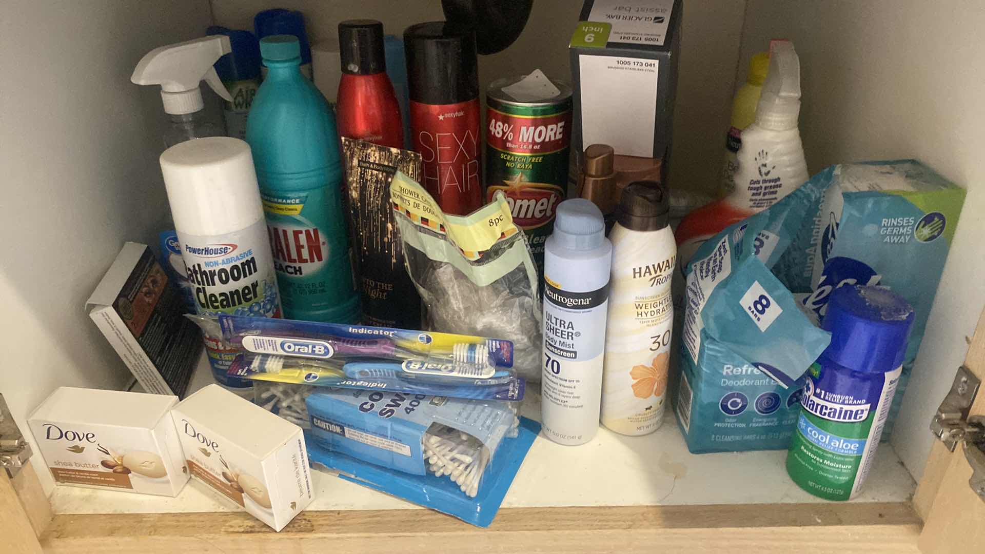 Photo 1 of CONTENTS BATHROOM CABINET - CLEANING, HAIR, SUNTAN & MORE