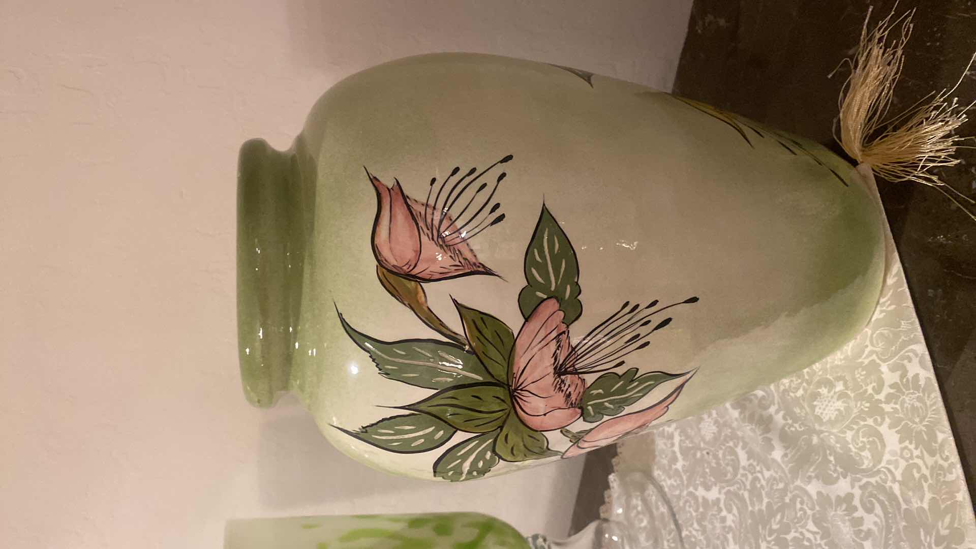Photo 1 of CERAMIC HAND PAINTED VASE SIGNED ANN TURNER 10“ x 16“