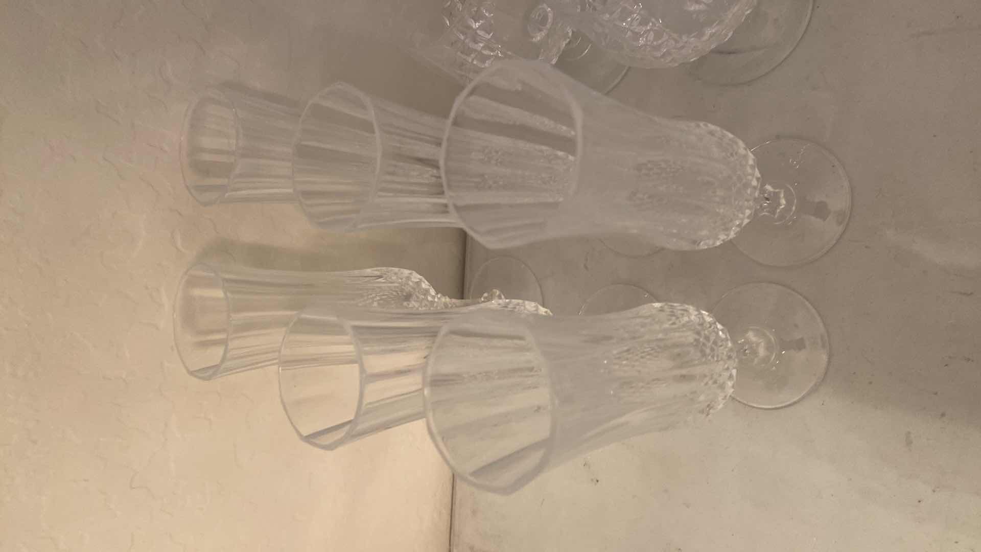 Photo 1 of 10 - LONGCHAMPS STEMWARE 6 CHAMPAGNE & 4 BRANDY