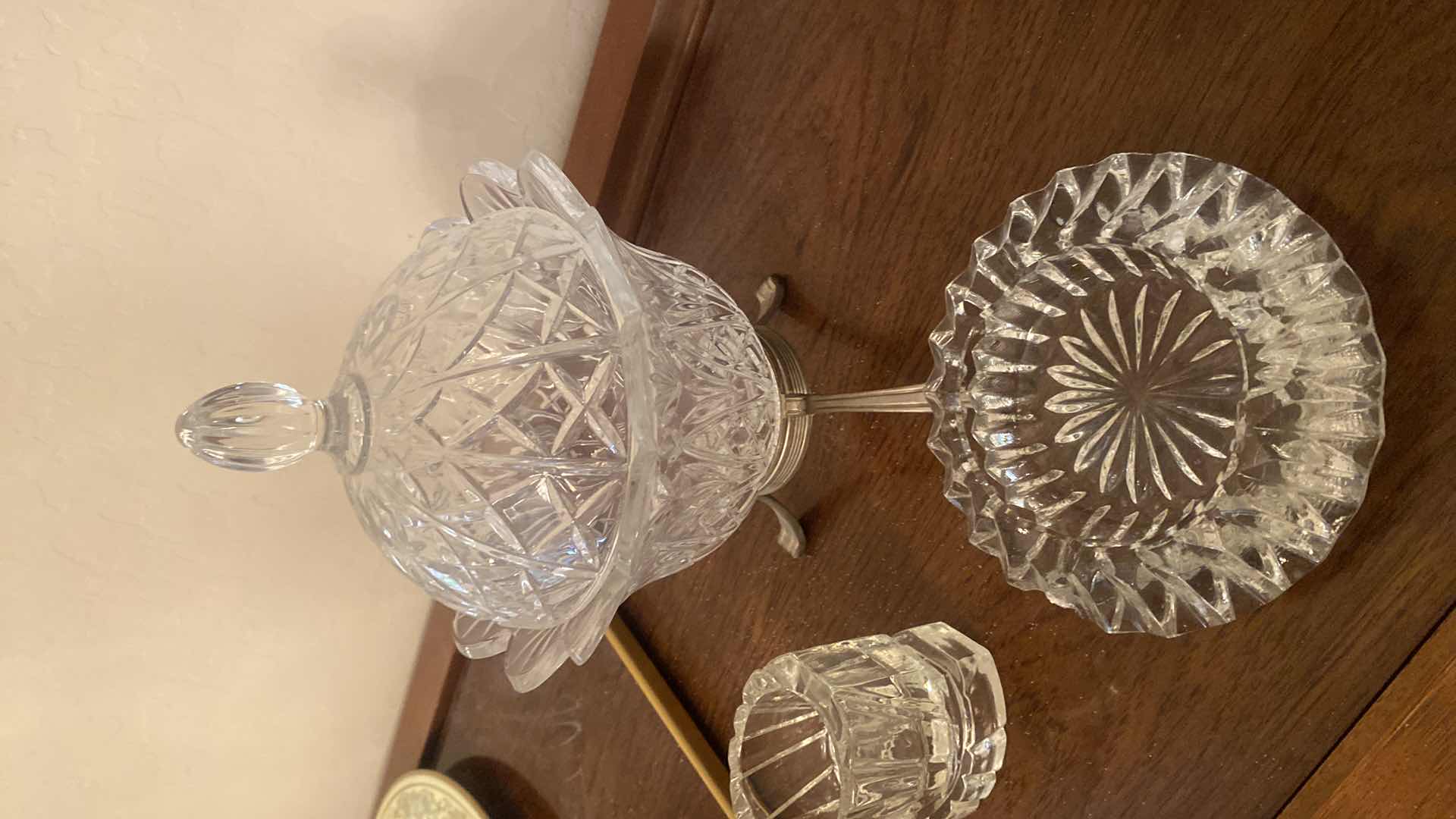 Photo 1 of 3 - CRYSTAL - LIDDED CANDY DISH ASH TRAY & MORE