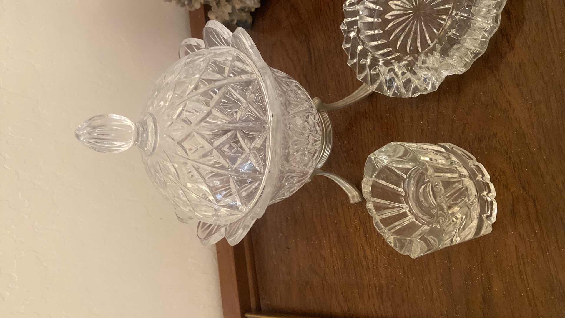 Photo 1 of 3 - CRYSTAL - LIDDED CANDY DISH ASH TRAY & MORE