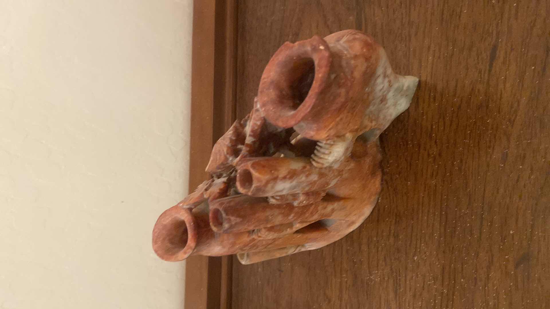 Photo 1 of CARVED SOAPSTONE CHINESE VASE 7” x 6”