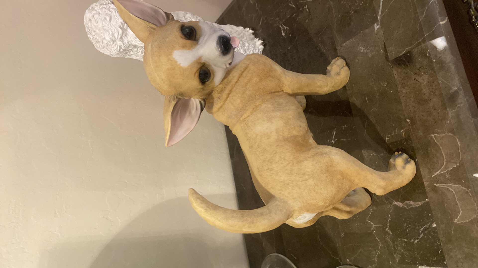 Photo 1 of 2 - DOG STATUES LARGEST 11” x 12”