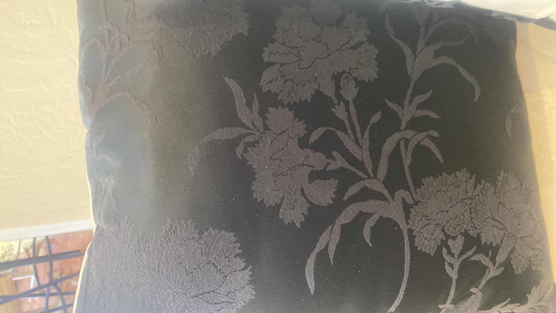 Photo 1 of 100” ROLLED ARM IVORY FABRIC SOFA WITH 5 REVERSIBLE TOSS PILLOWS (love seat available items sold separately)