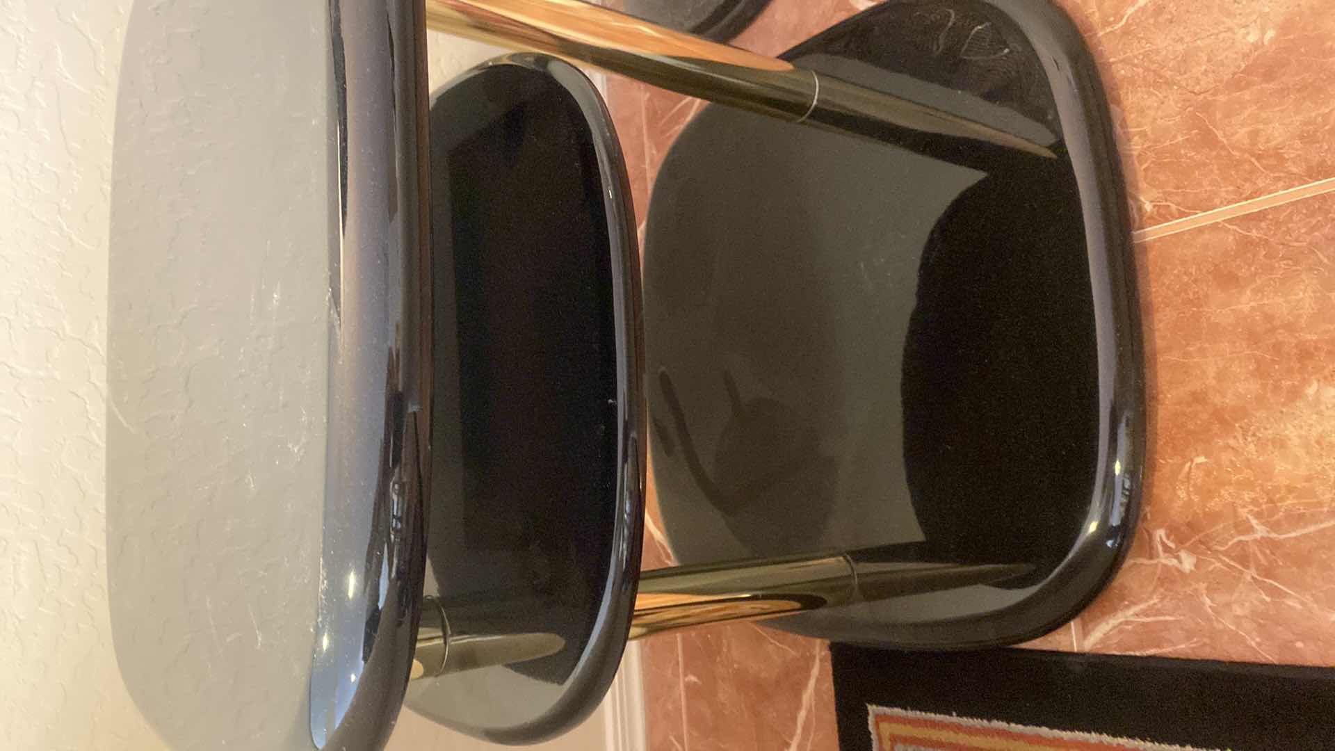 Photo 1 of BLACK HIGH GLOSS ACRYLIC END TABLE 21” x 21” H 22” (2 AVAILABLE EACH SOLD SEPARATELY)