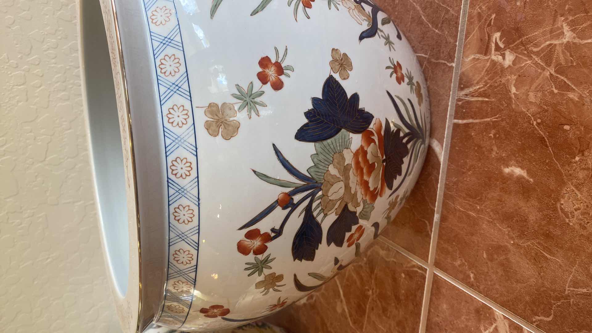 Photo 1 of CERAMIC FISH BOWL 15” X 12 1/2”