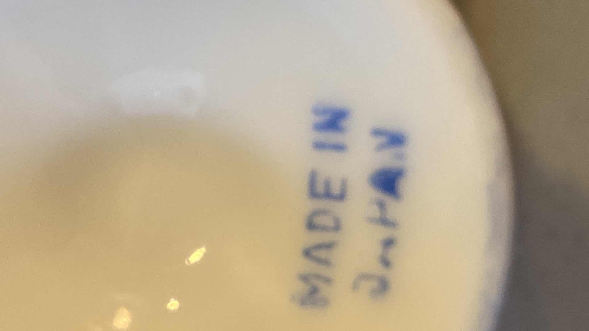 Photo 1 of 8 PIECE DEMITASSE SET MADE IN JAPAN & 11” PLATE PORCELAIN MARKED LW