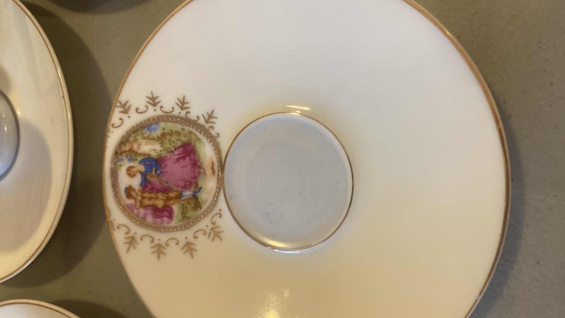 Photo 1 of 8 PIECE DEMITASSE SET MADE IN JAPAN & 11” PLATE PORCELAIN MARKED LW