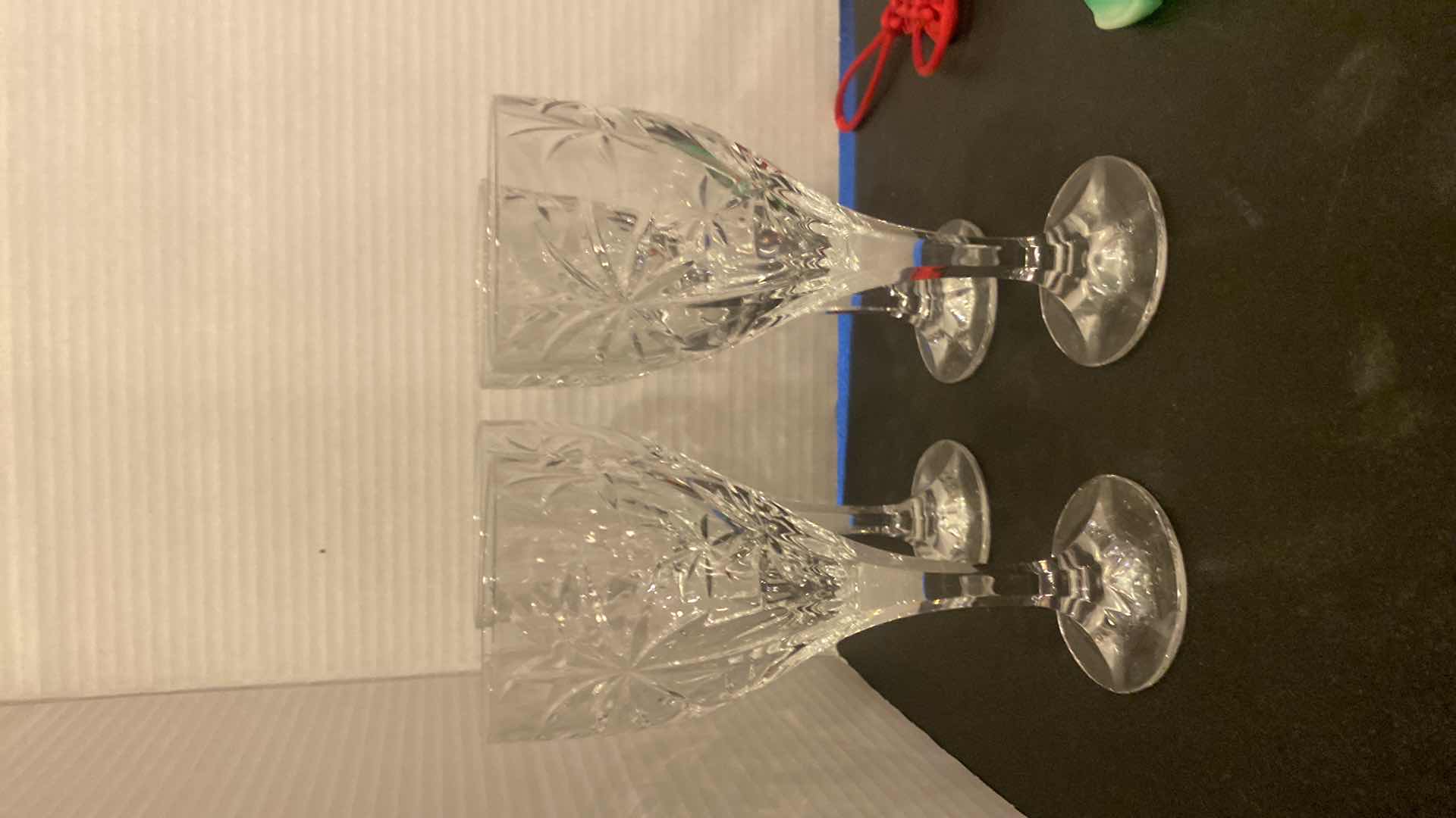 Photo 1 of 4 - GODINGER SOUTH BEACH COLLECTION  PALM TREE WATER GOBLETS