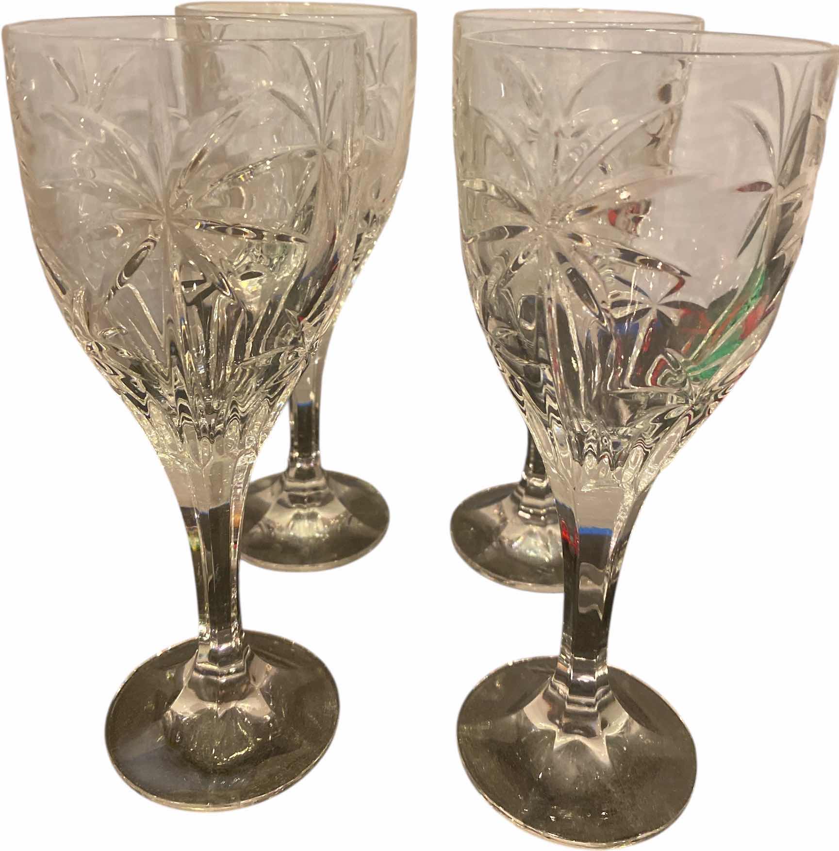 Photo 1 of 4 - GODINGER SOUTH BEACH COLLECTION  PALM TREE WATER GOBLETS