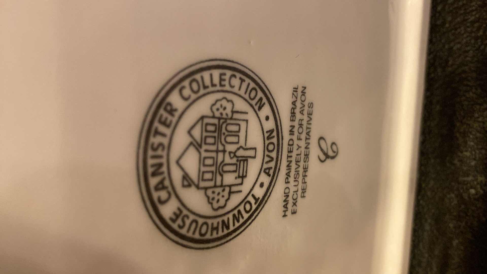 Photo 5 of 2 - AVON TOWNHOUSE CANISTERS H9”