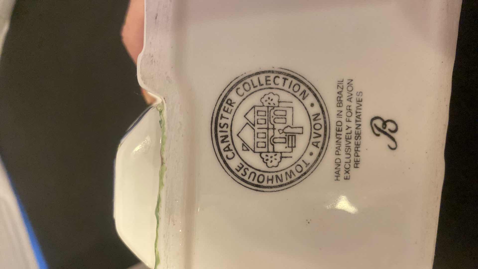 Photo 1 of 2 - AVON TOWNHOUSE CANISTERS H11 1/2”