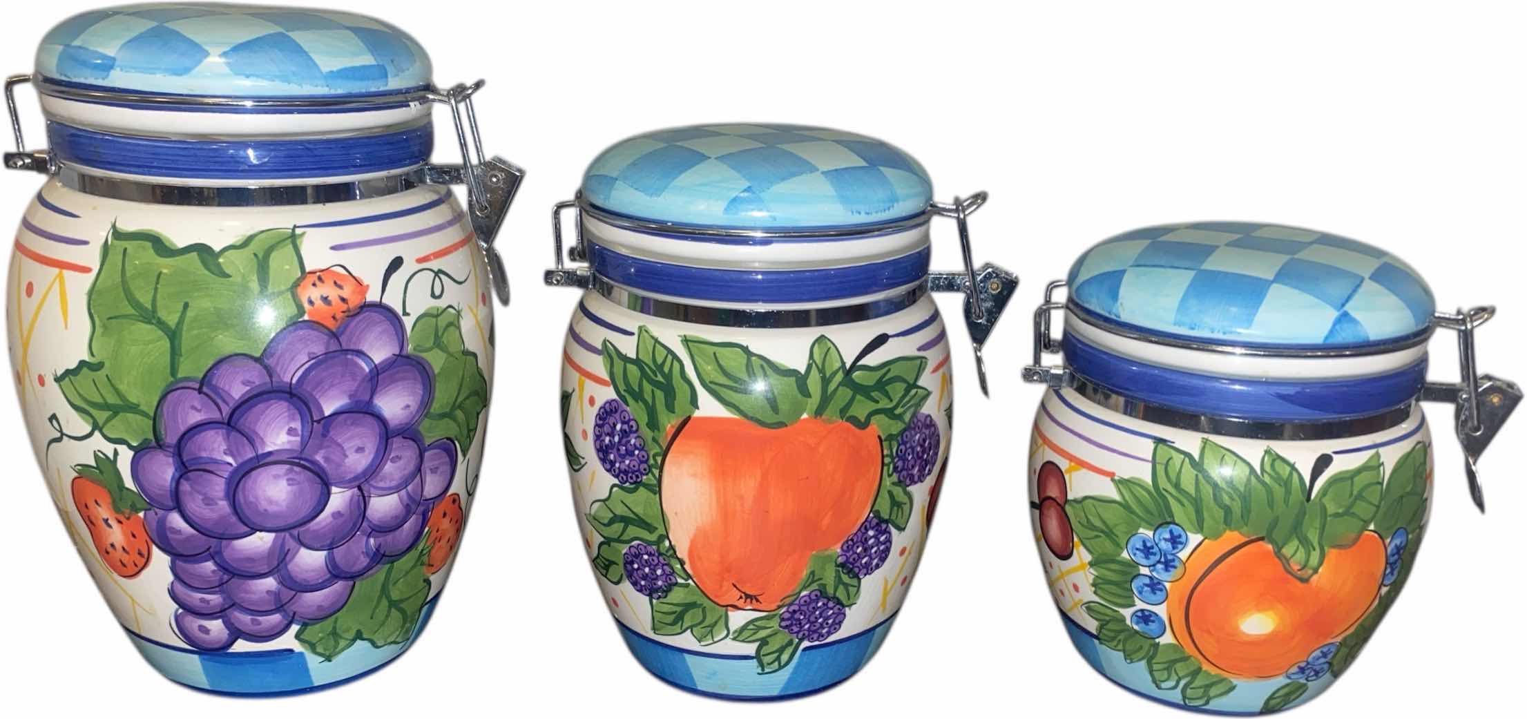 Photo 1 of CAPRIWARE 3 PIECE CANISTER SET