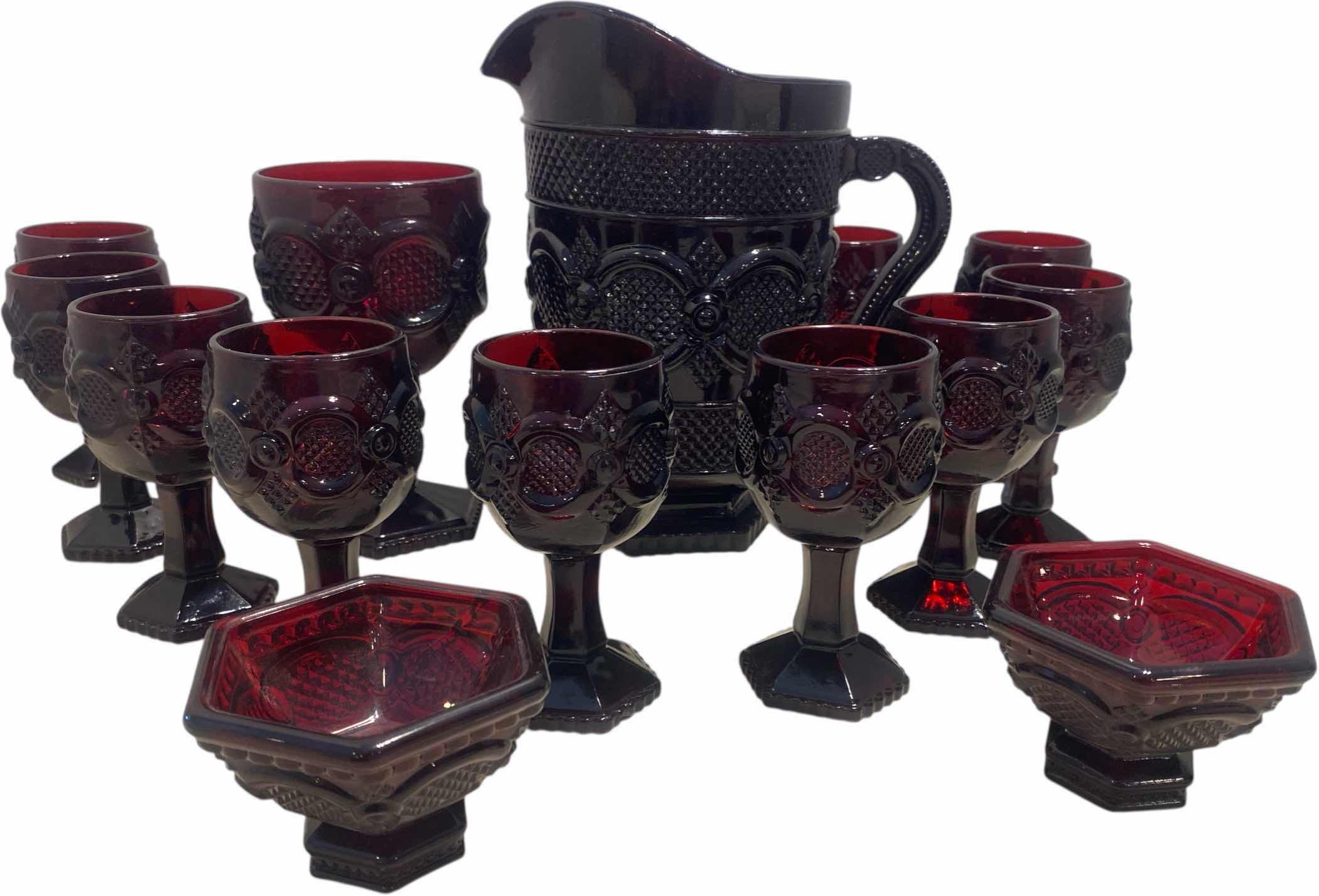 Photo 1 of AVON 1876 CAPE COD COLLECTION GLASS WARE 14 PIECES