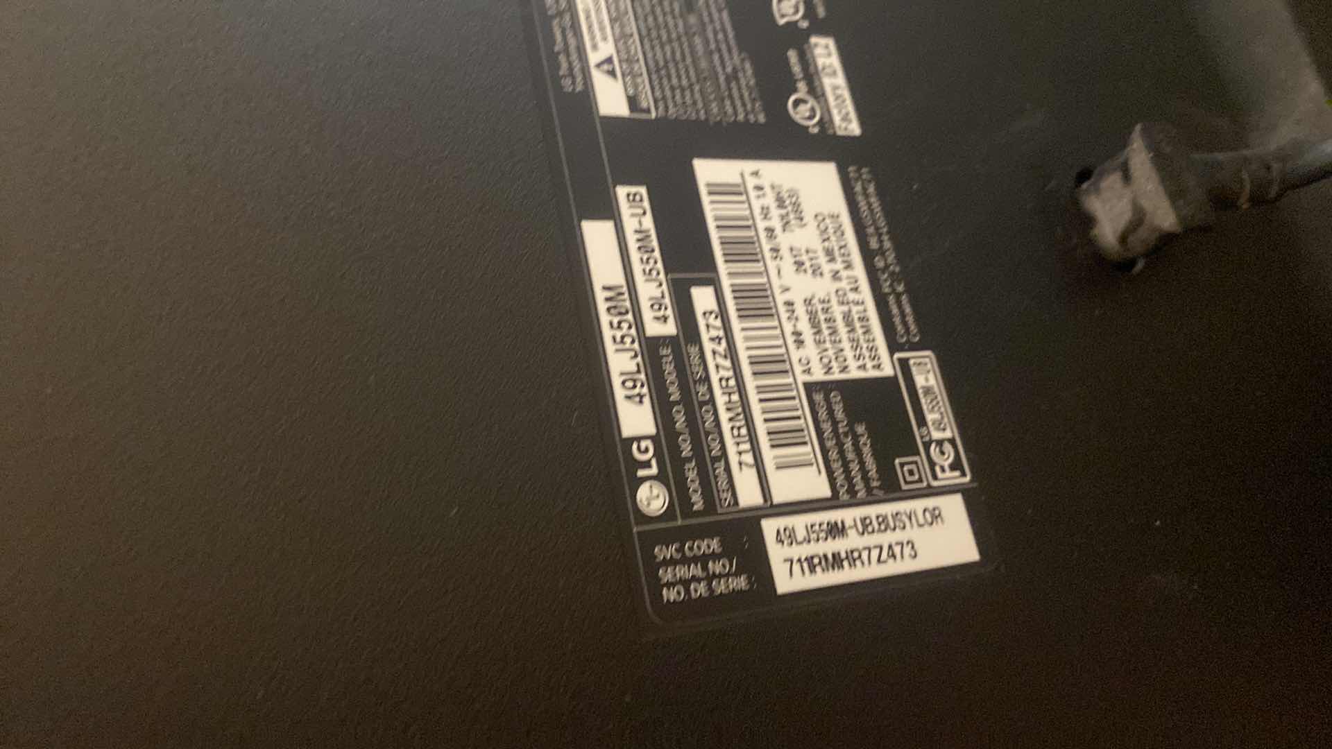 Photo 1 of 48” LG TV WITH REMOTE 2017 (sound bar sold separately)