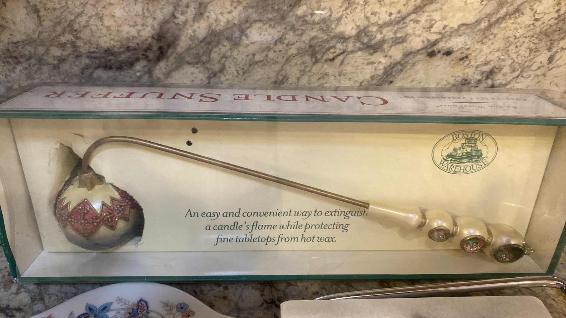 Photo 1 of CANDLE SNUFFER WALL PLAQUE & MARBLE CHEESE BOARD