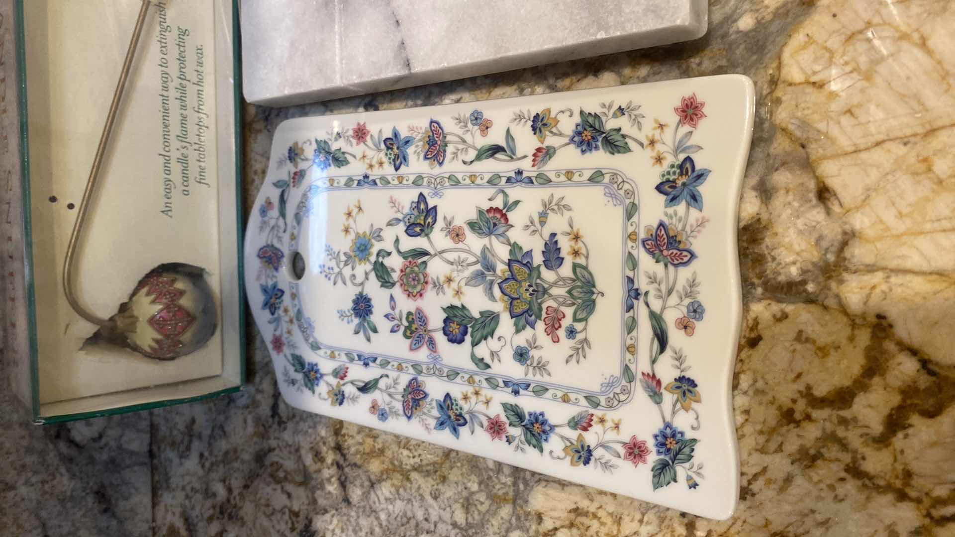 Photo 1 of CANDLE SNUFFER WALL PLAQUE & MARBLE CHEESE BOARD