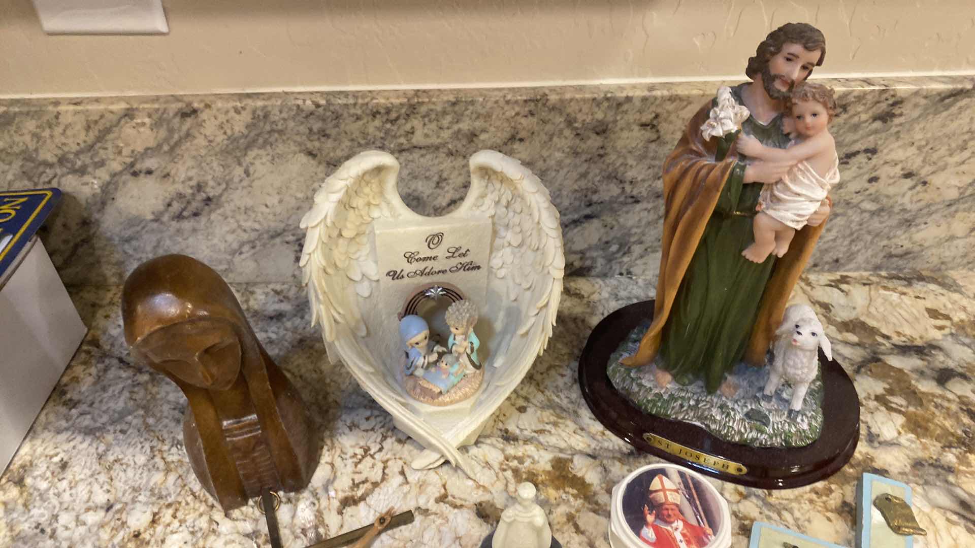 Photo 1 of 7  - RELIGIOUS FIGURINES & CROSSES