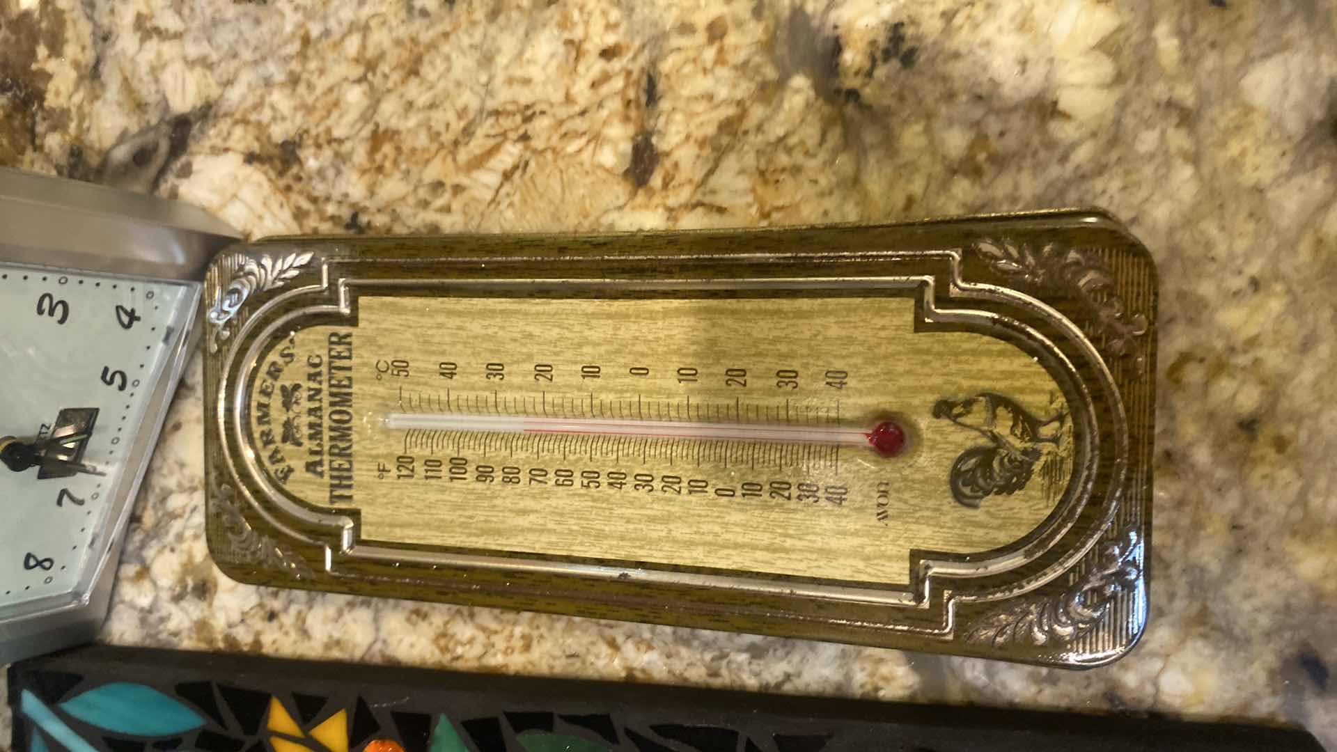 Photo 1 of 5 CLOCKS & 2 THERMOMETERS