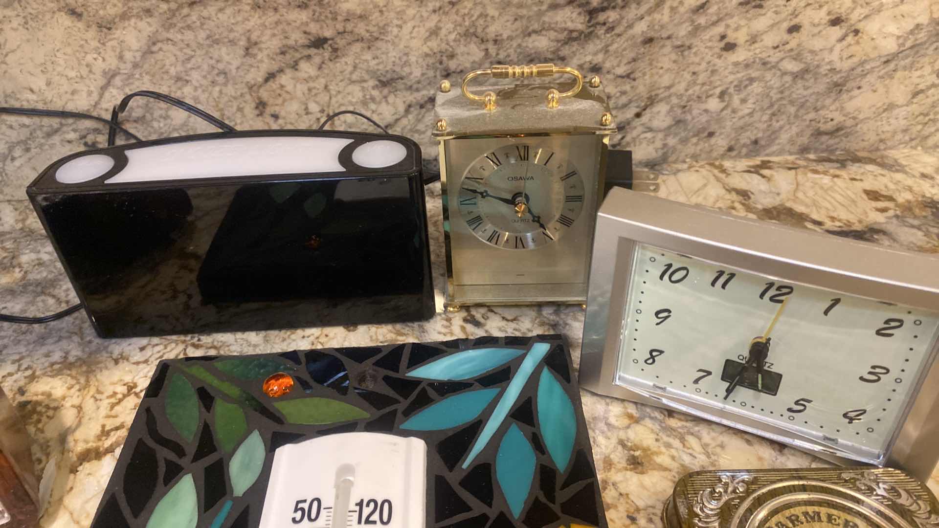 Photo 1 of 5 CLOCKS & 2 THERMOMETERS