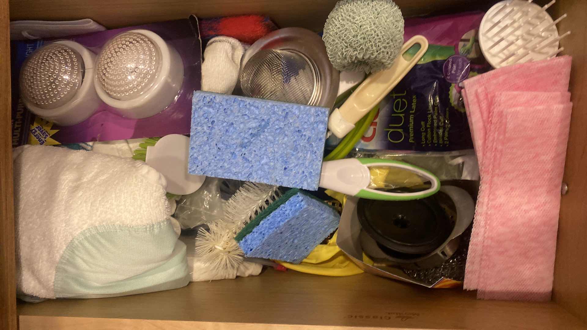 Photo 1 of CONTENTS OF 2 CABINET - CLEANING SUPPLIES