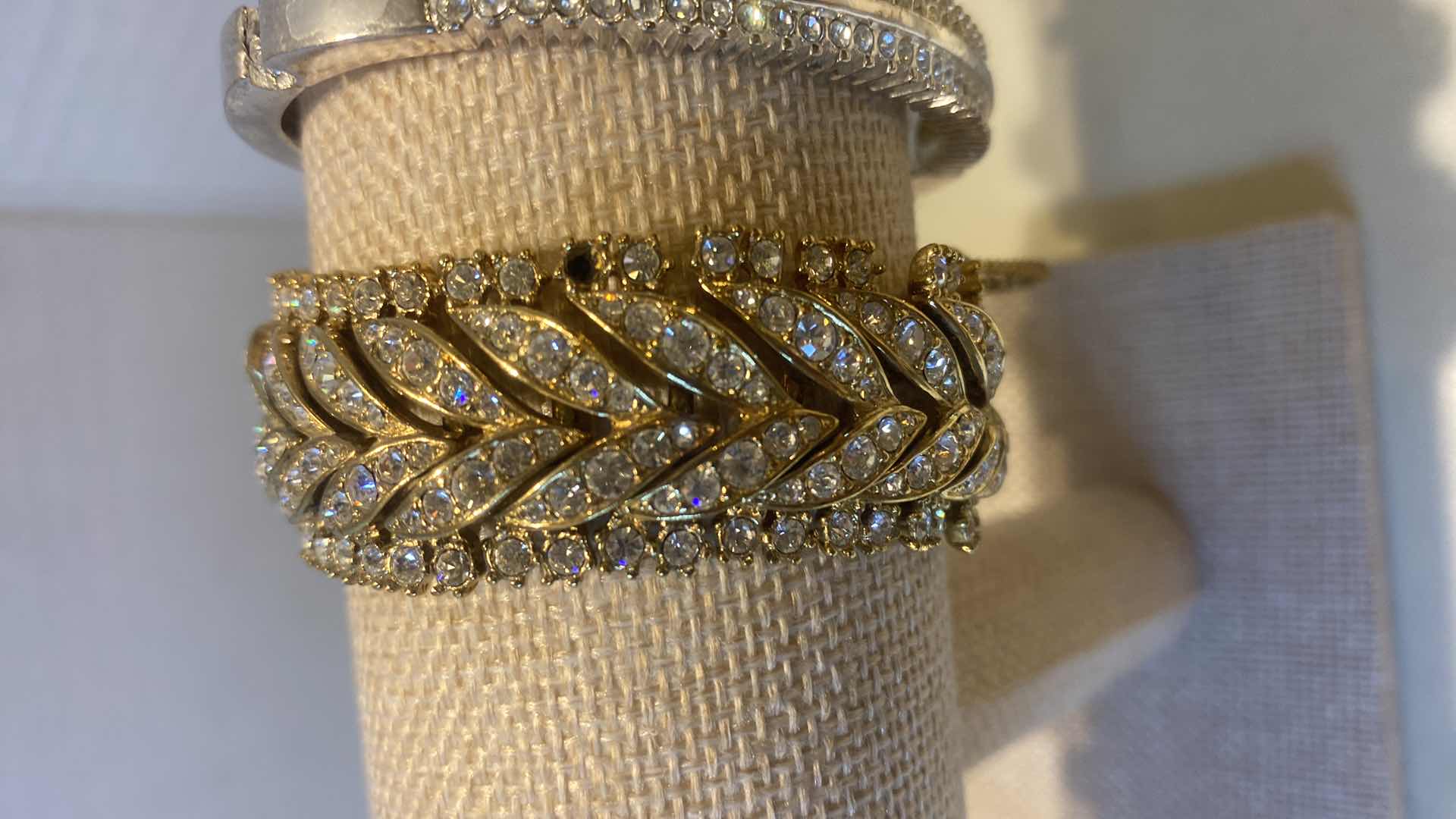 Photo 1 of 5 - BRACELETS FASHION JEWELRY (large CZ bracelet is missing a stone)