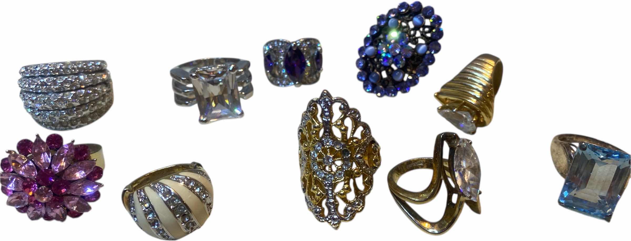 Photo 1 of 10 - FASHION JEWELRY RINGS VARIOUS SIZES