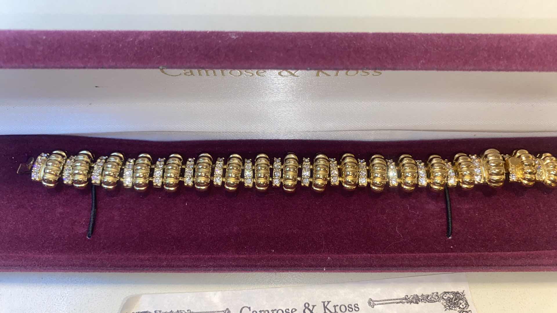 Photo 1 of CAMROSE & KROSS RENDERING OF JACQUELINE BOUVIER KENNEDY FASHION ACCESSORY BRACELET