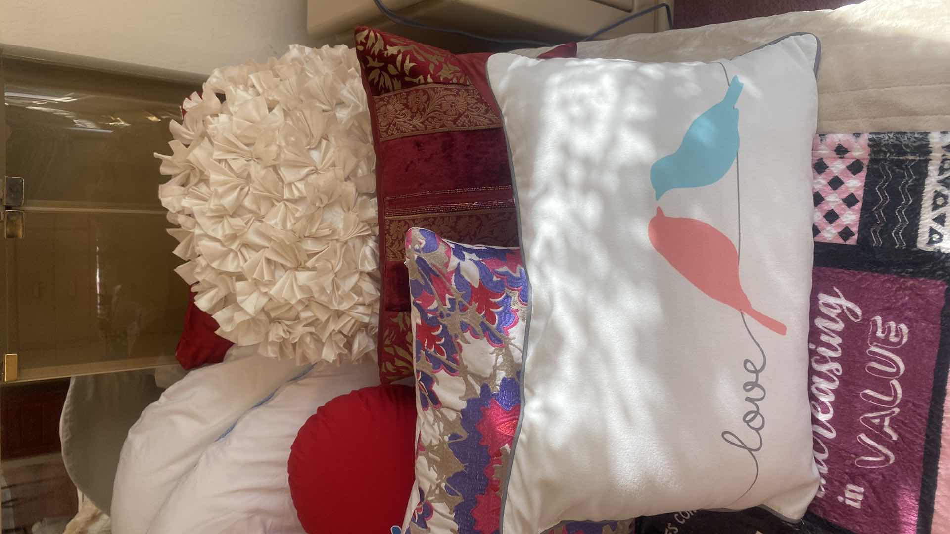 Photo 1 of 100th BIRTHDAY THROW, ELECTRIC BLANKET & PILLOWS