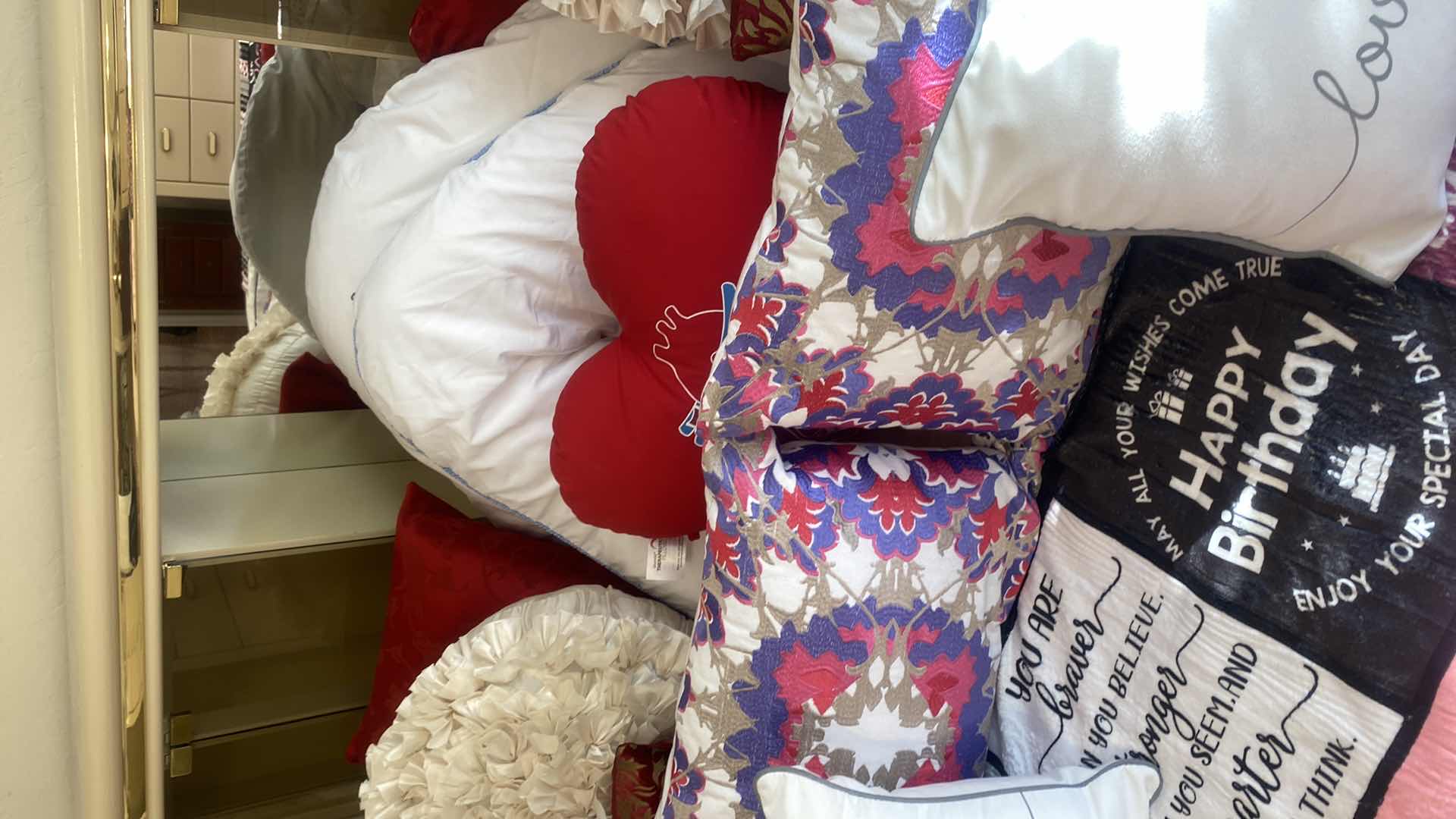 Photo 1 of 100th BIRTHDAY THROW, ELECTRIC BLANKET & PILLOWS