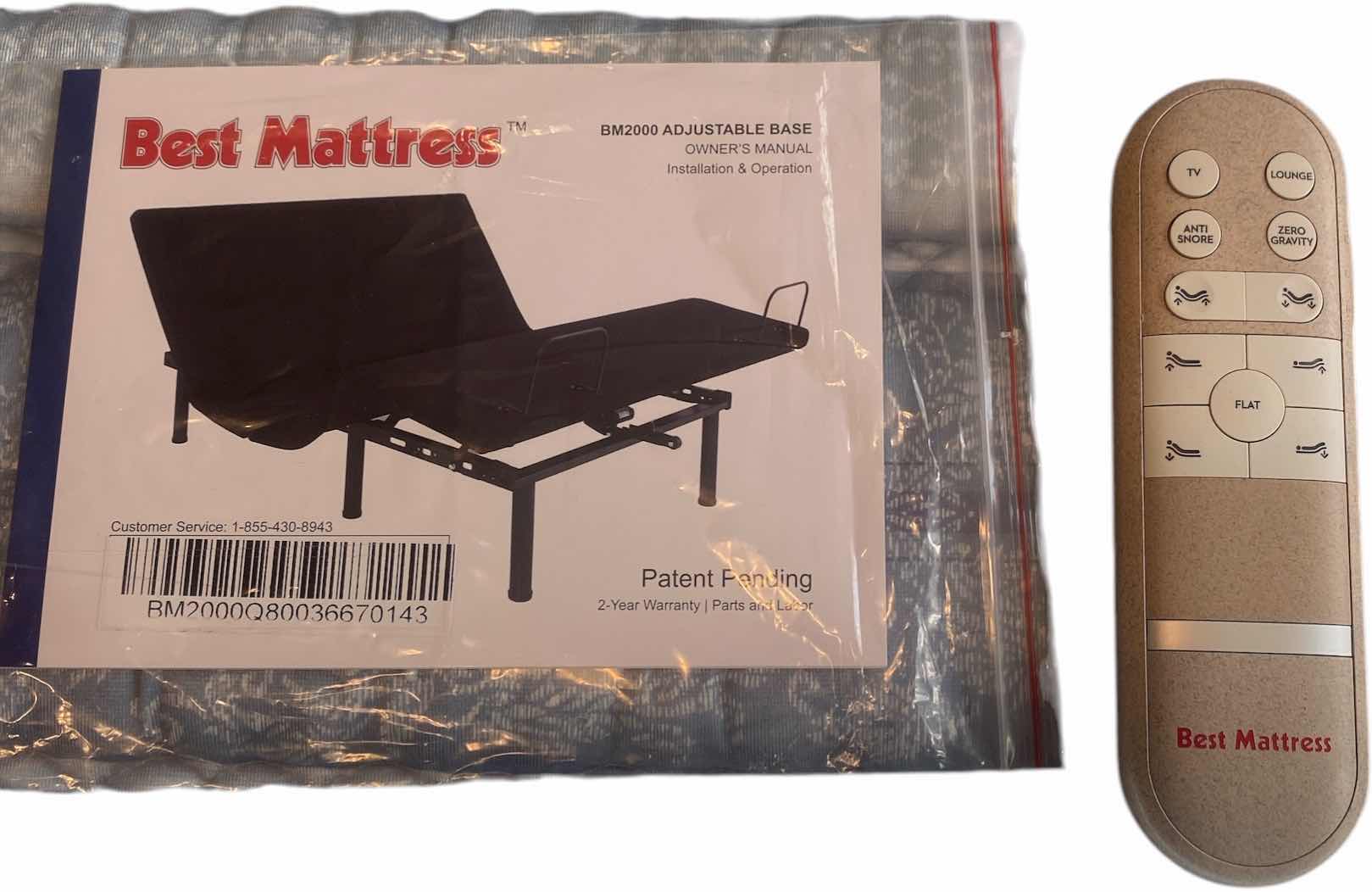 Photo 1 of BEST MATTRESS QUEEN SIZE ADJUSTABLE BED WITH REMOTE & LATEX MATTRESS 80” x 60”