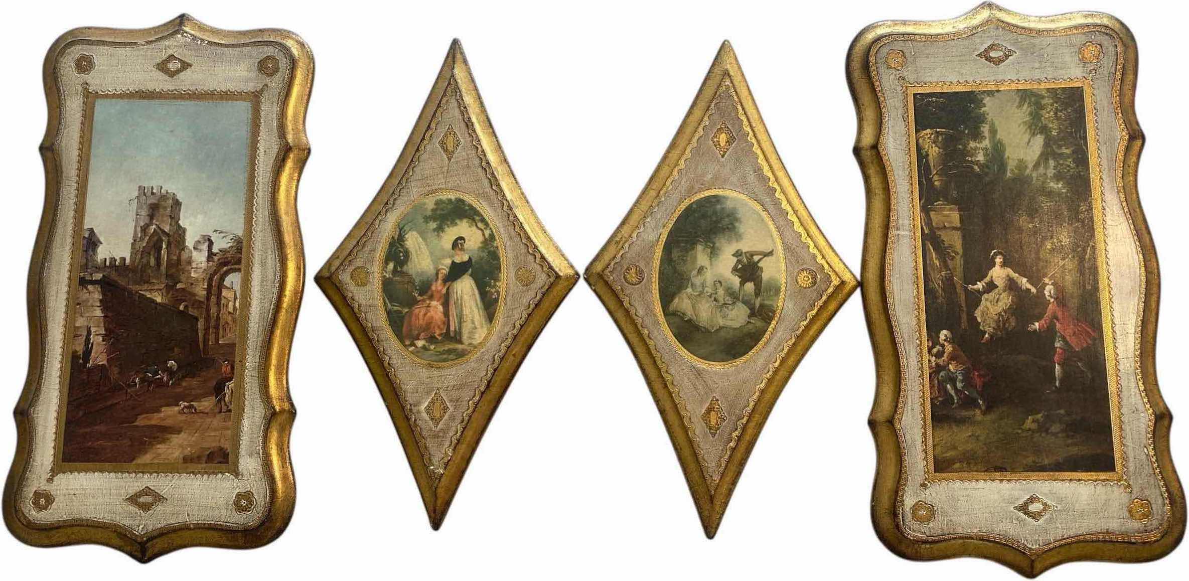 Photo 1 of 4 - WOOD PLAQUES VICTORIAN ARTWORK LARGEST 8” x 16”