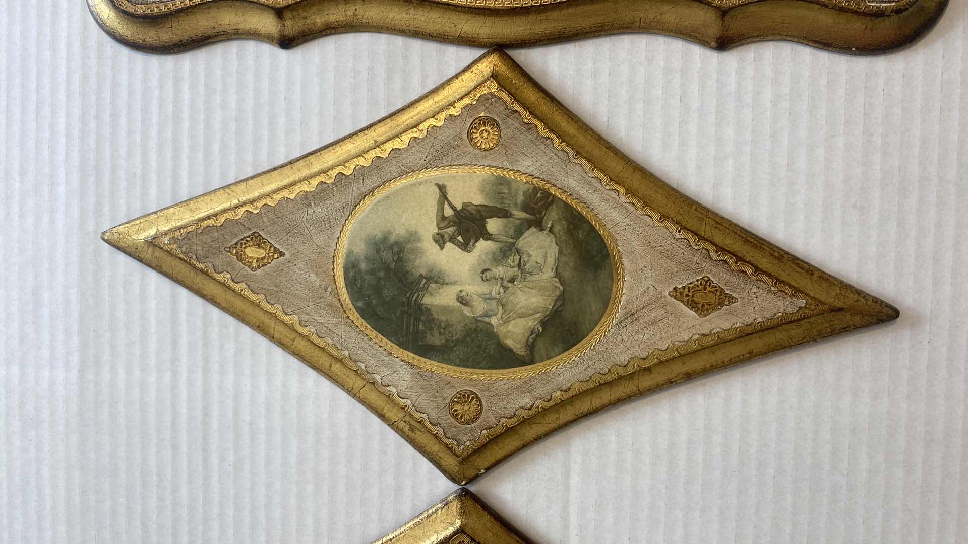 Photo 1 of 4 - WOOD PLAQUES VICTORIAN ARTWORK LARGEST 8” x 16”