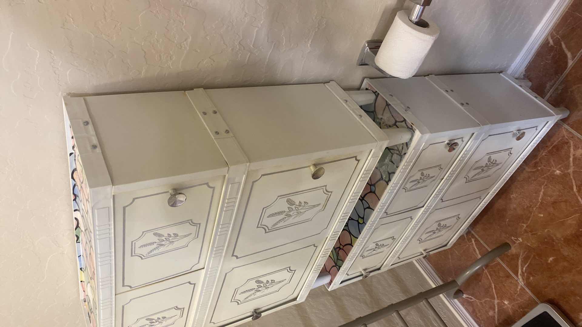 Photo 1 of 2 - PLASTIC STORAGE CABINETS 22“ x 7 1/2“ H 23 1/2”