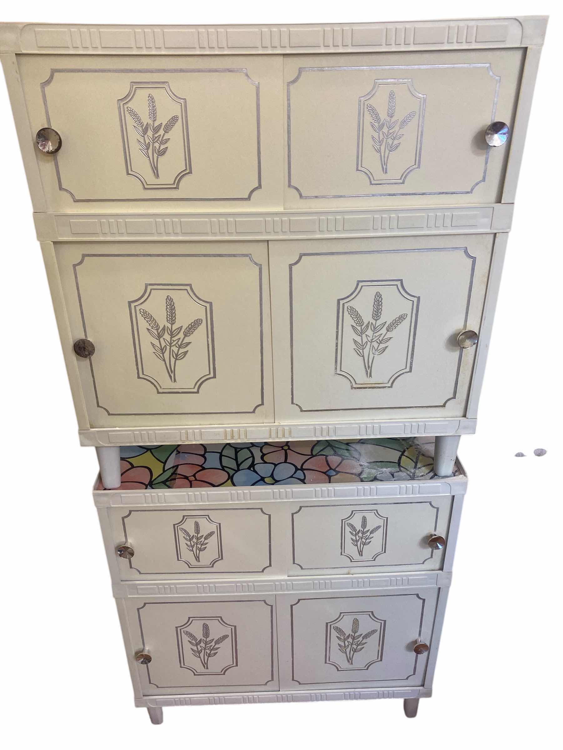 Photo 1 of 2 - PLASTIC STORAGE CABINETS 22“ x 7 1/2“ H 23 1/2”