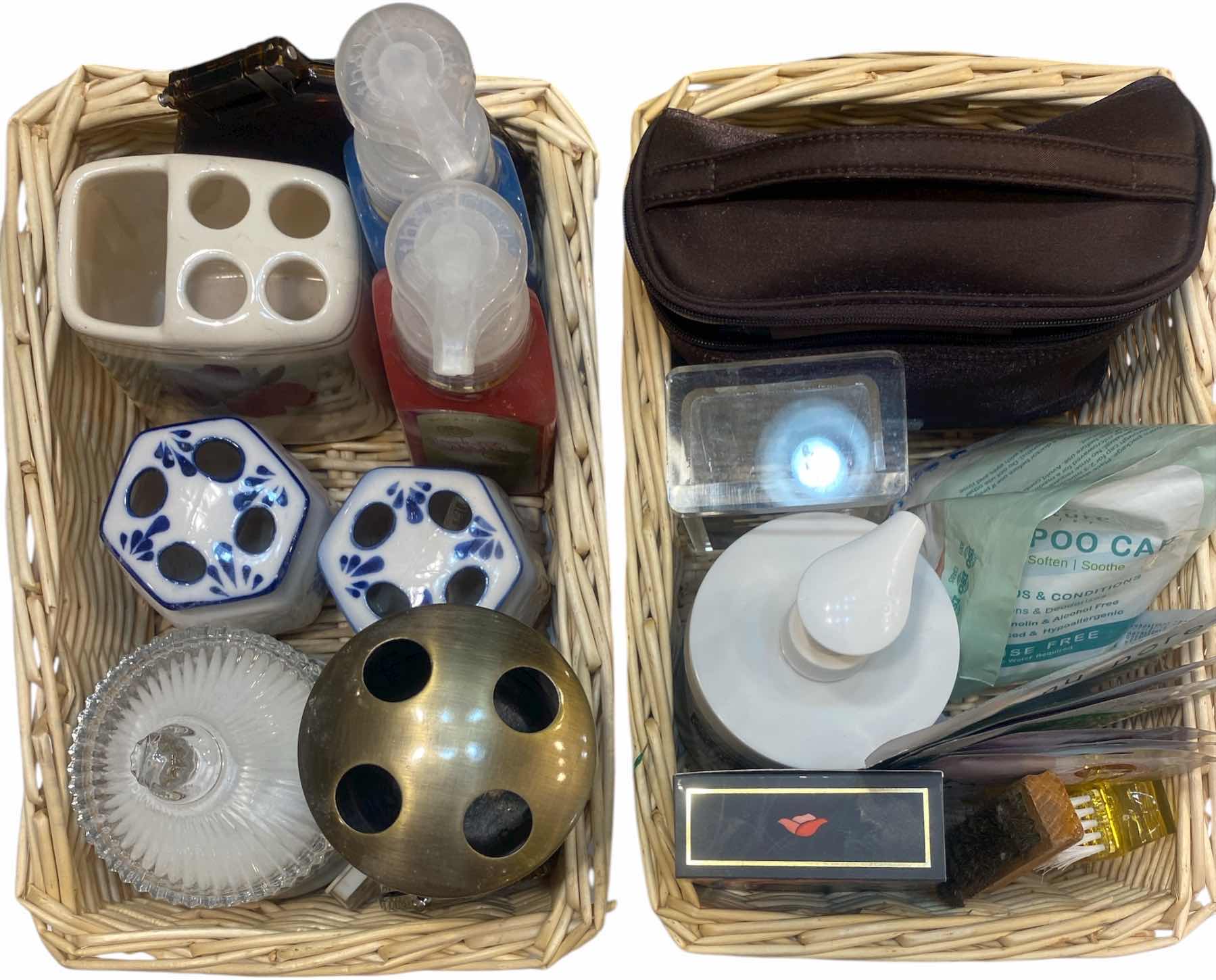 Photo 1 of 2 - BASKETS OF BATHROOM ACCESSORIES