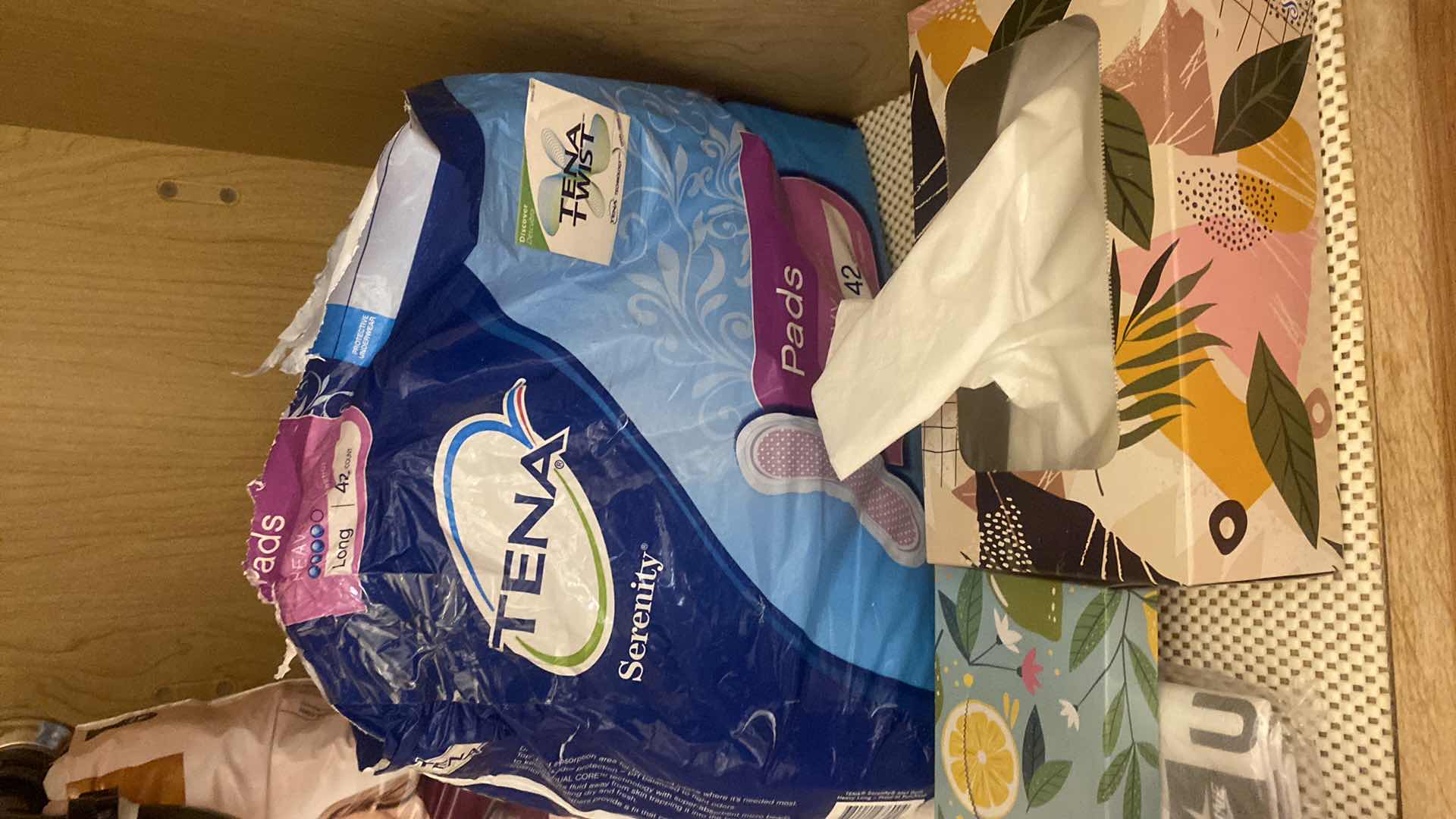 Photo 1 of CONTENTS IN CABINET - WOMENS PERSONAL CARE & KLEENEX