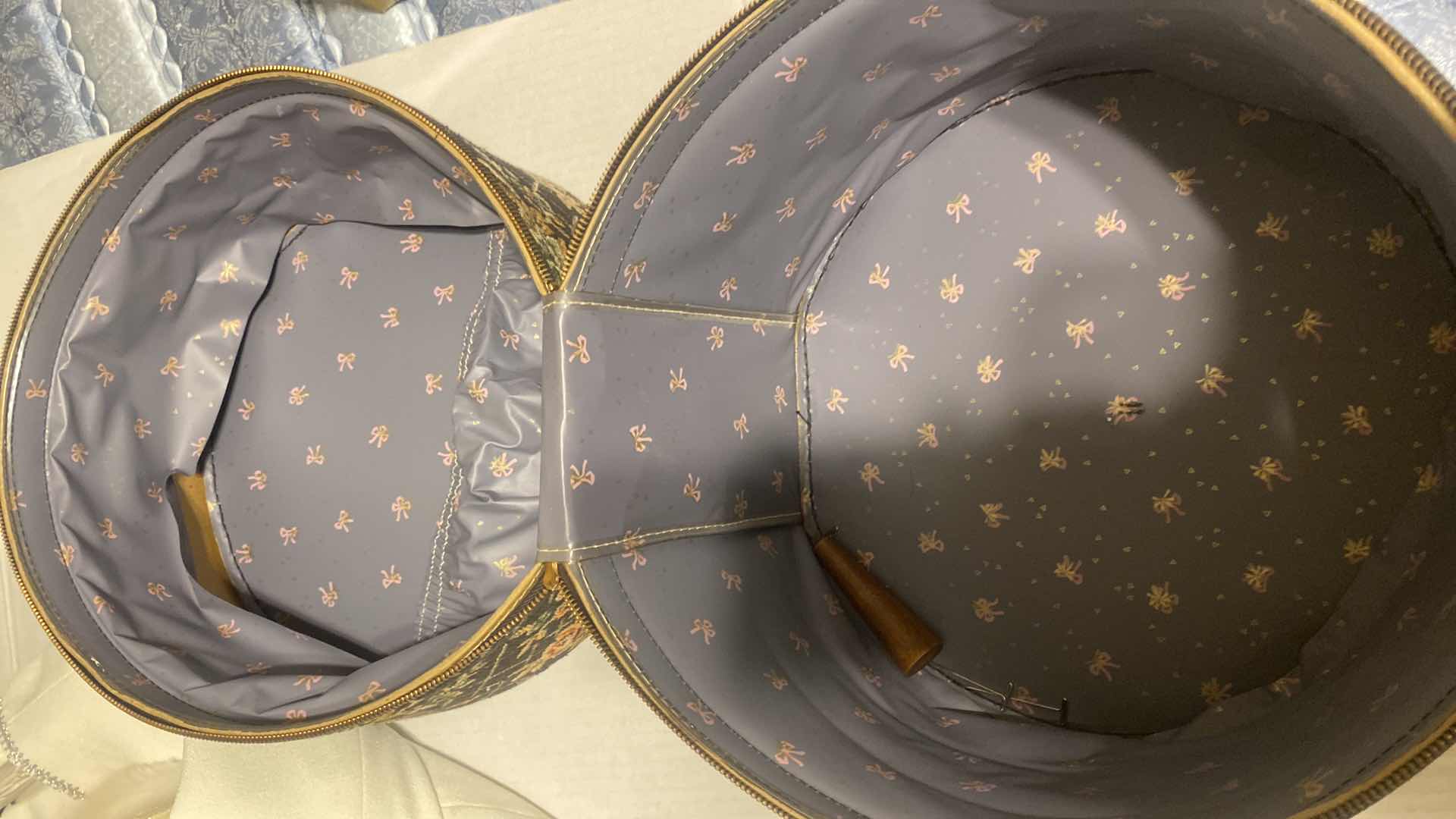 Photo 1 of 13” TAPESTRY MEDIUM HAT BAG H13”