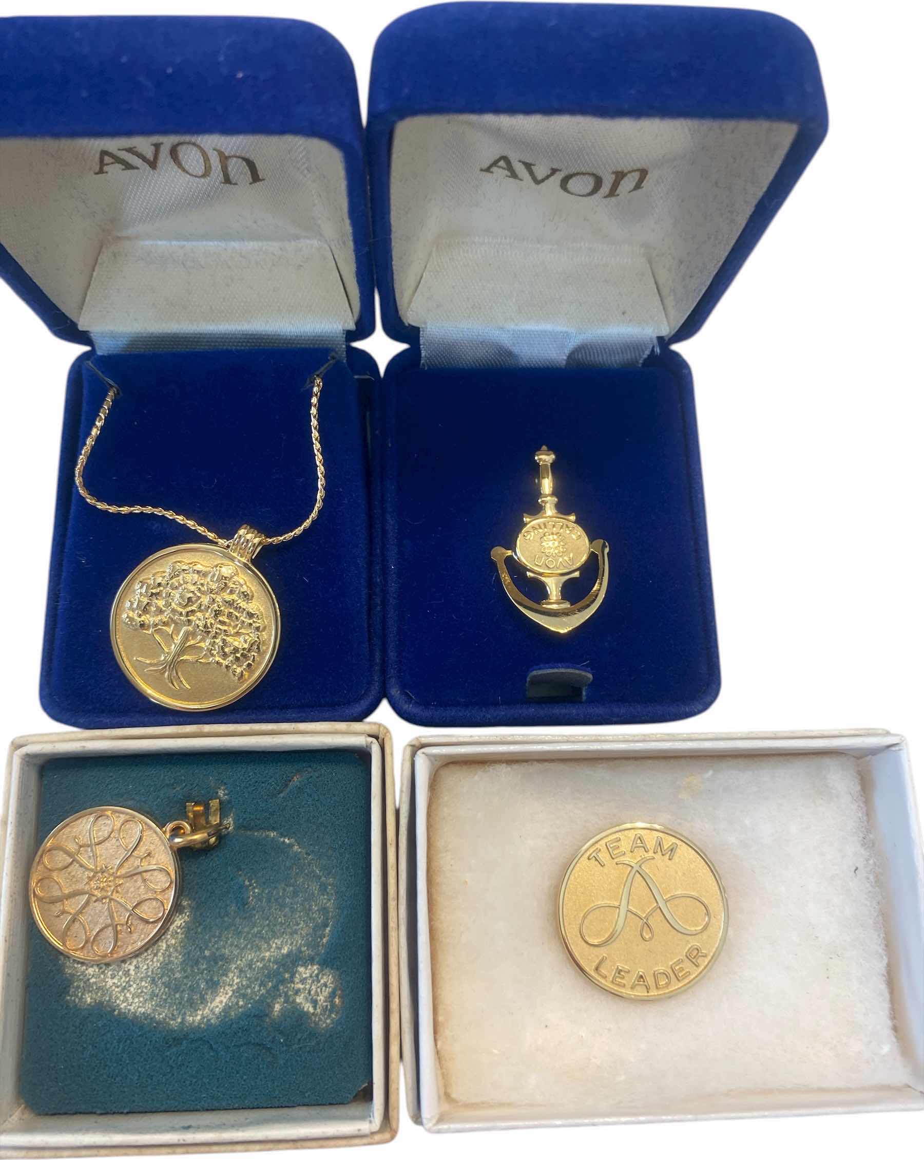 Photo 1 of 4 - AVON REPRESENTATIVE PINS & NECKLACE