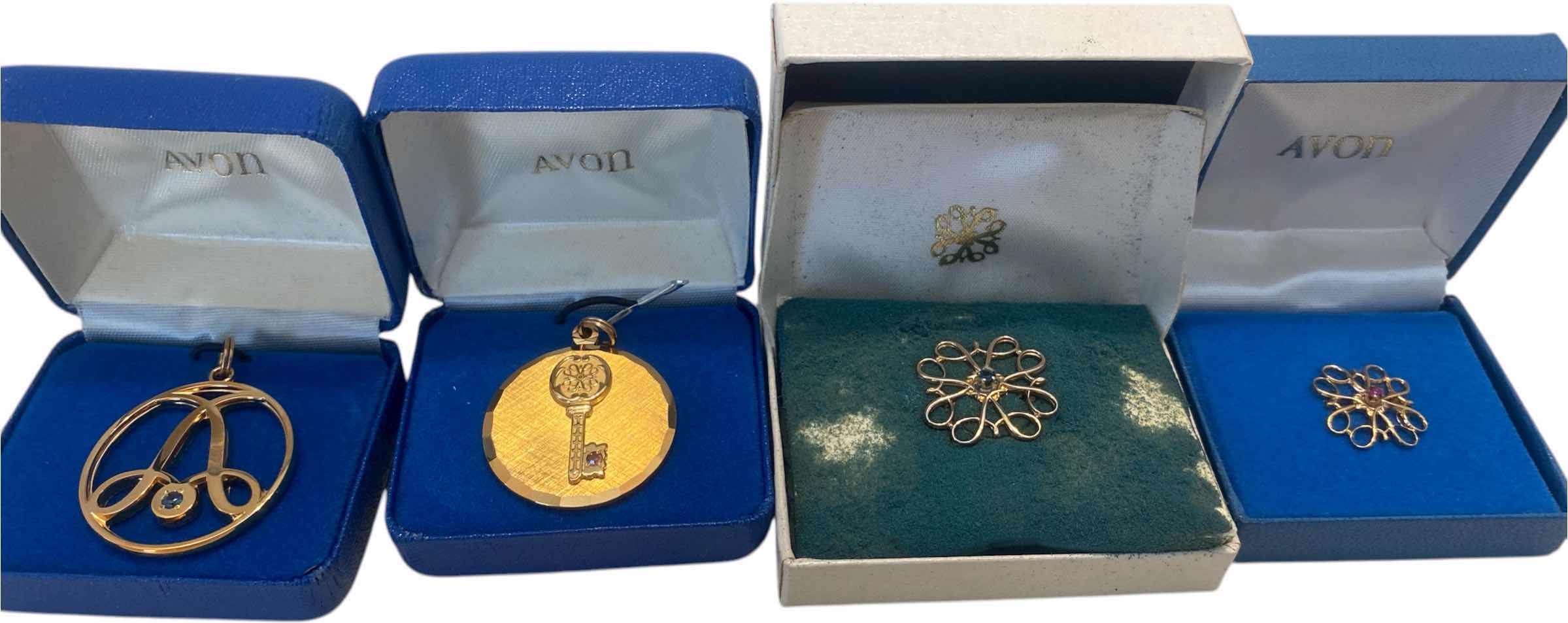 Photo 1 of 4 - 10K GOLD AVON ACHIEVEMENT CHARMS & PINS 19.4 g