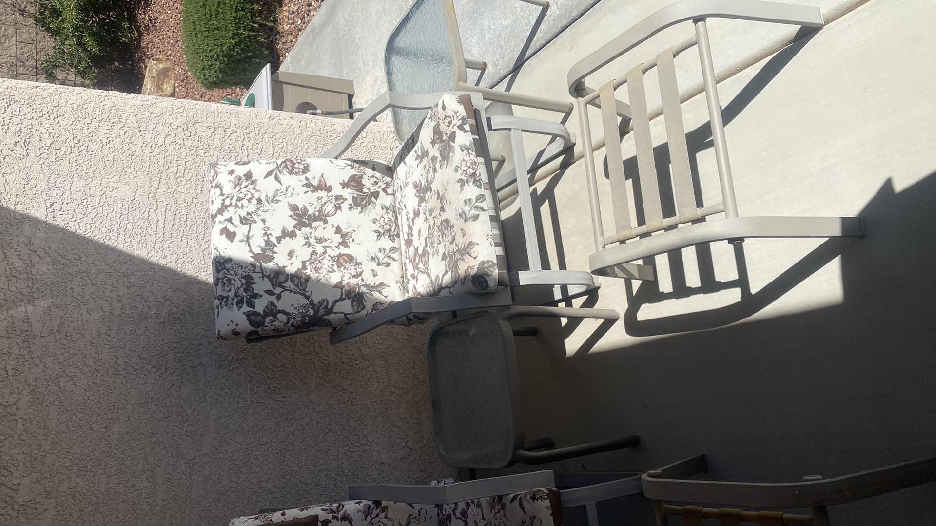 Photo 1 of 7 PIECE PATIO SET 2 CHAIRS OTTOMANS & 3 TABLES