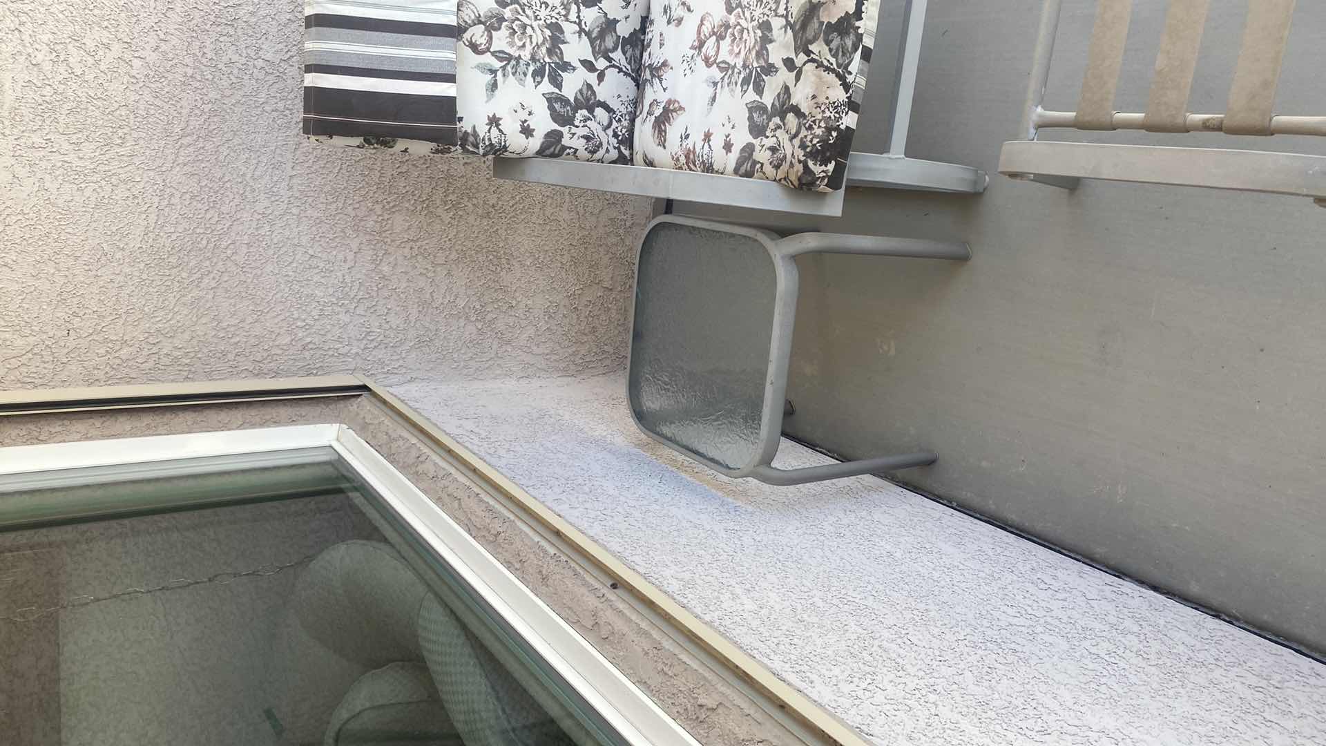 Photo 1 of 7 PIECE PATIO SET 2 CHAIRS OTTOMANS & 3 TABLES