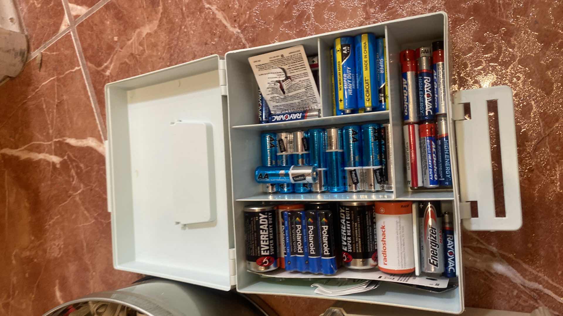 Photo 1 of HOUSEHOLD ITEMS - BATTERIES SEWING NOTIONS & PENCIL SHARPENER