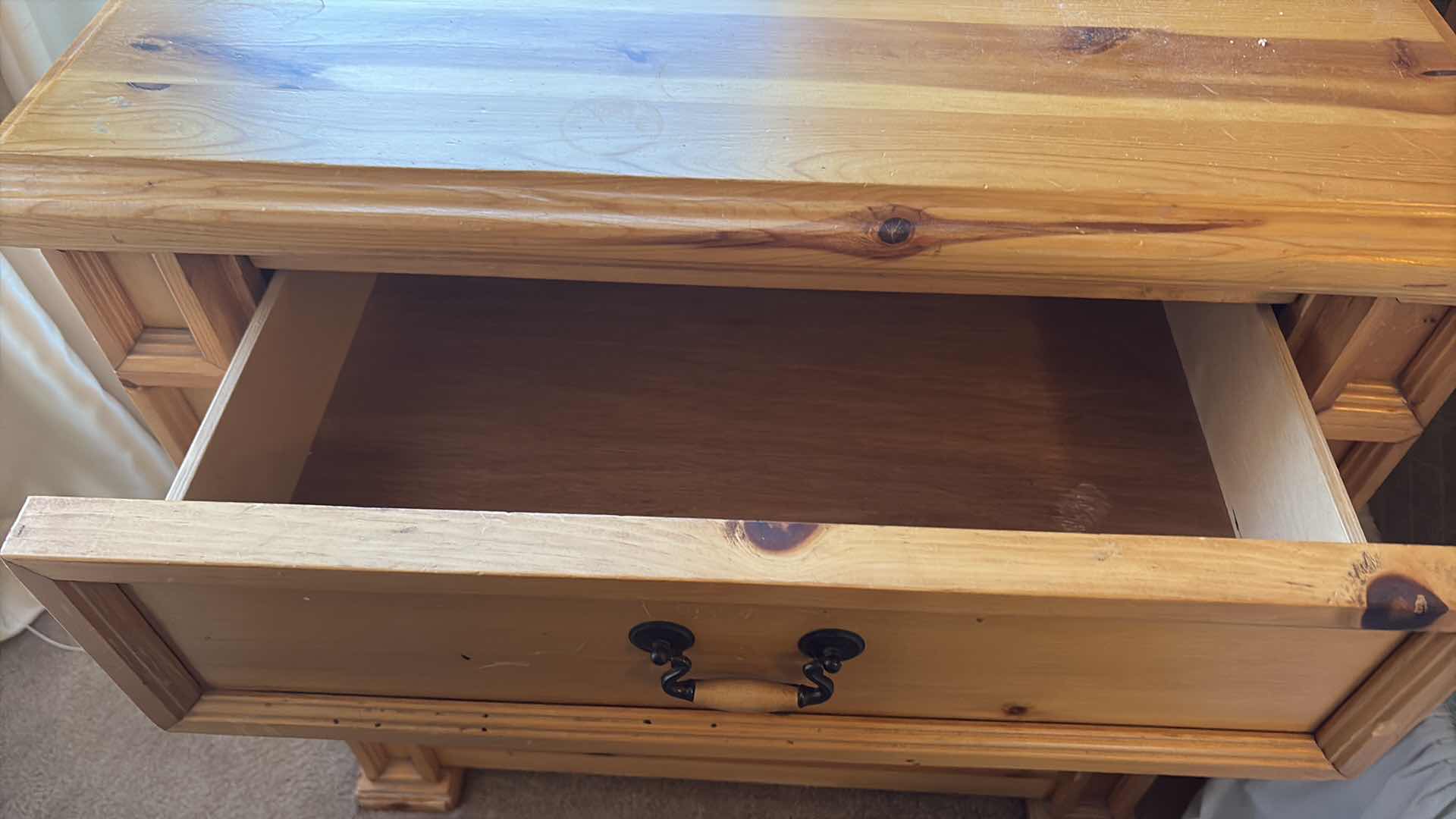 Photo 1 of (2) PCS KNOTTY PINE NIGHTSTAND 18”X34” H33”