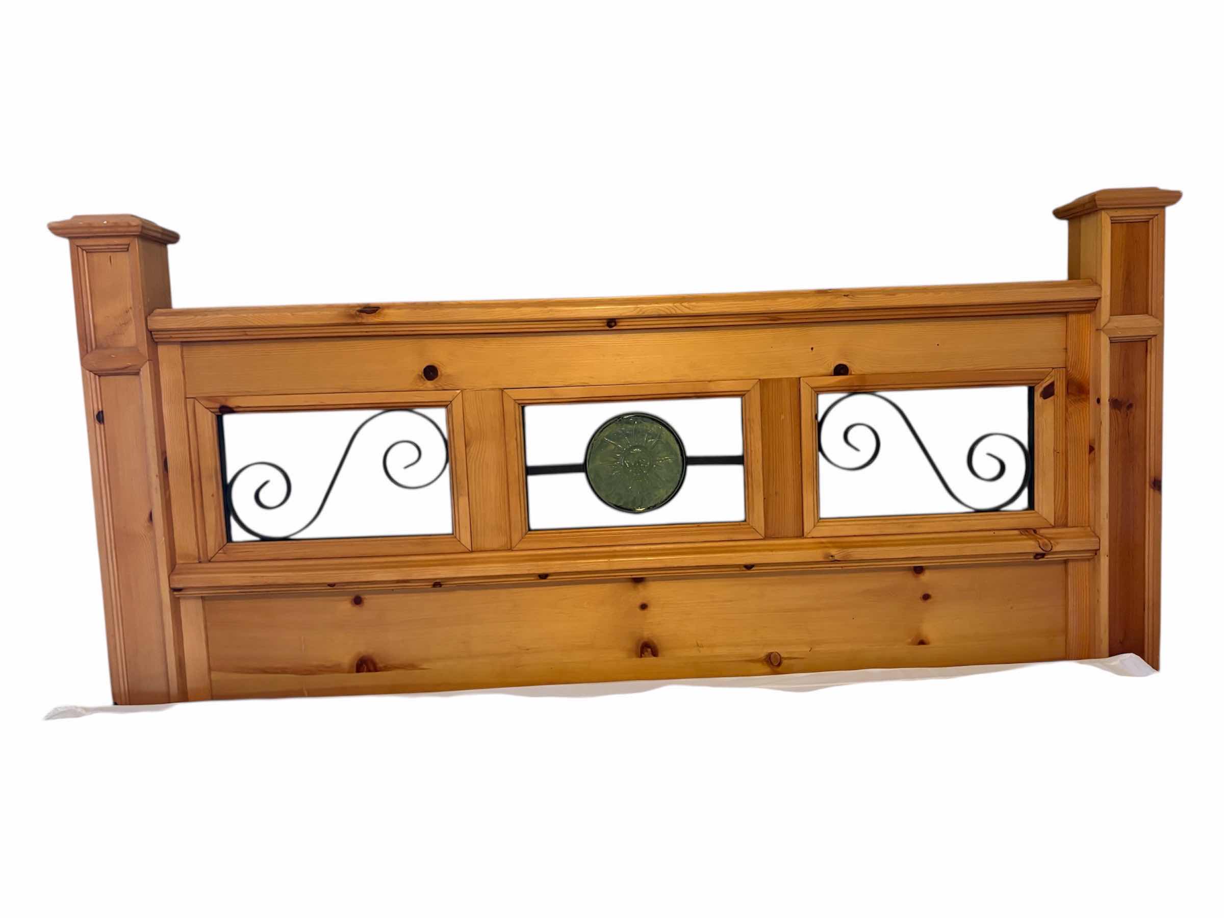 Photo 1 of QUEEN KNOTTY PINE HEADBOARD 5”X63” H59”