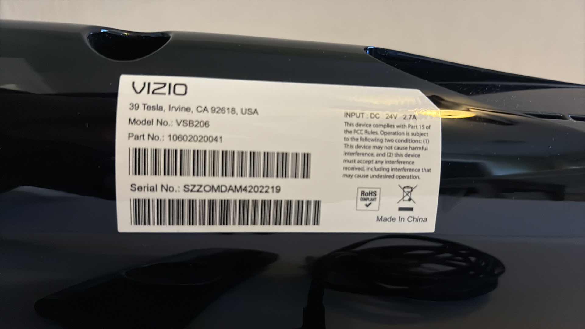 Photo 1 of 32” VIZIO SOUNDBAR