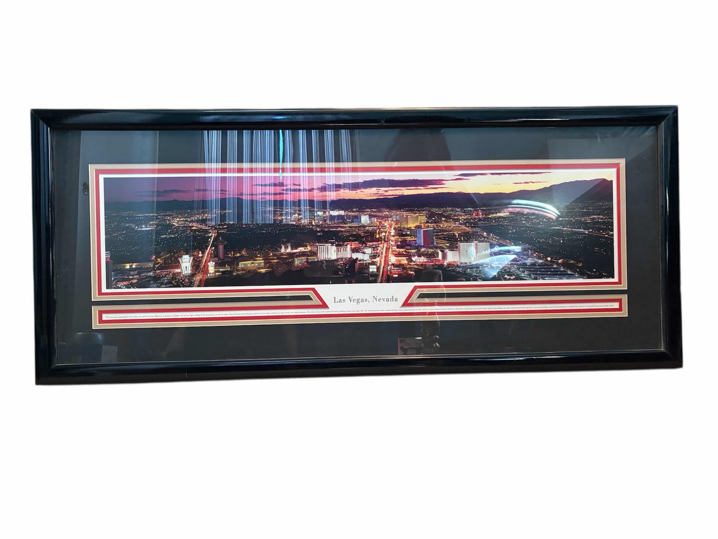 Photo 1 of LAS VEGAS STRIP FRAMED ARTWORK 47”X20”