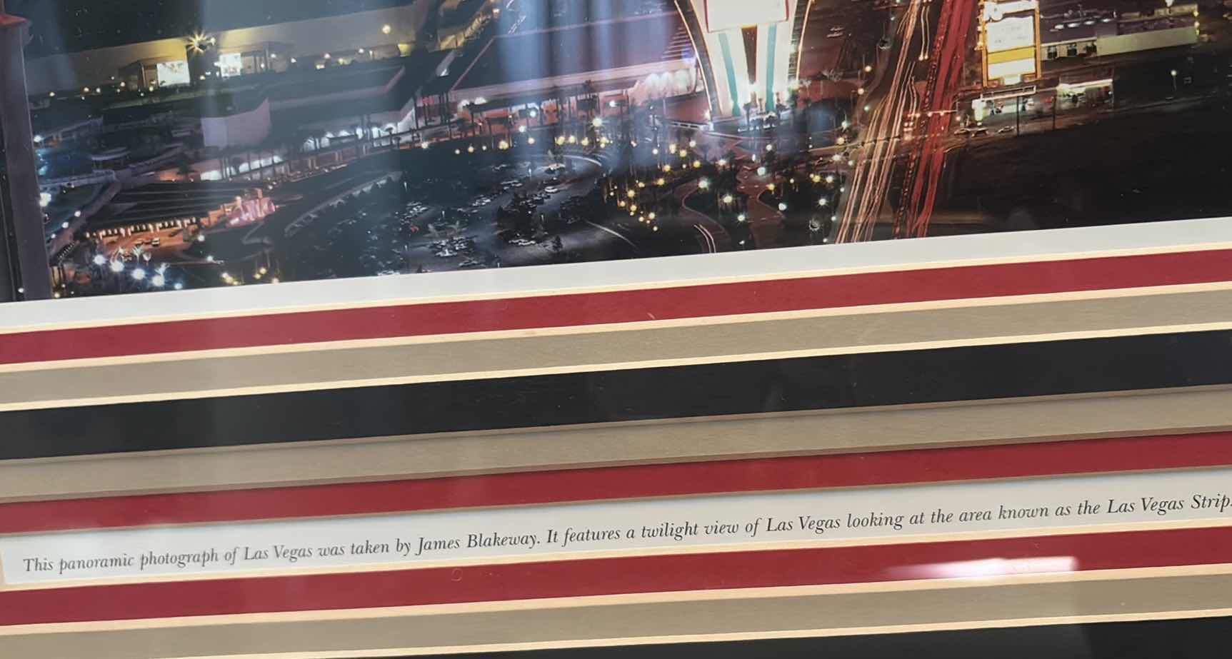 Photo 1 of LAS VEGAS STRIP FRAMED ARTWORK 47”X20”