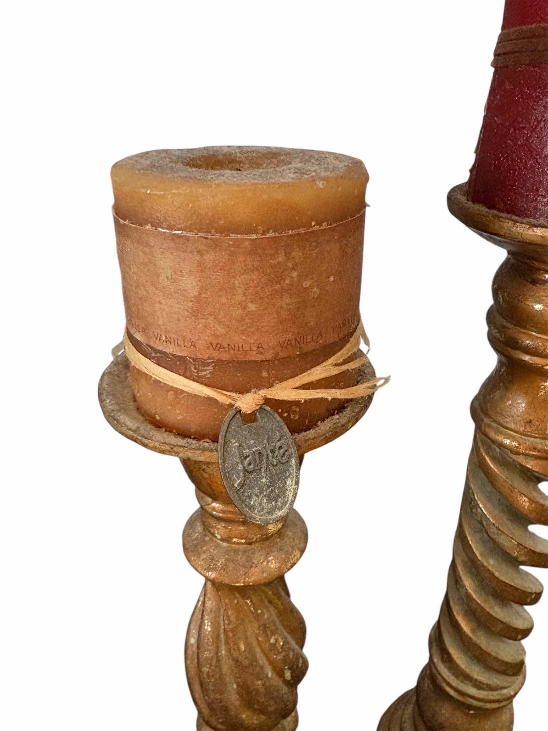 Photo 1 of (2)PCS CANDLE HOLDER H14”